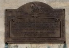 Historical building marker plaques